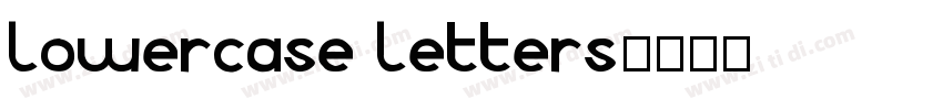 lowercase letters字体转换